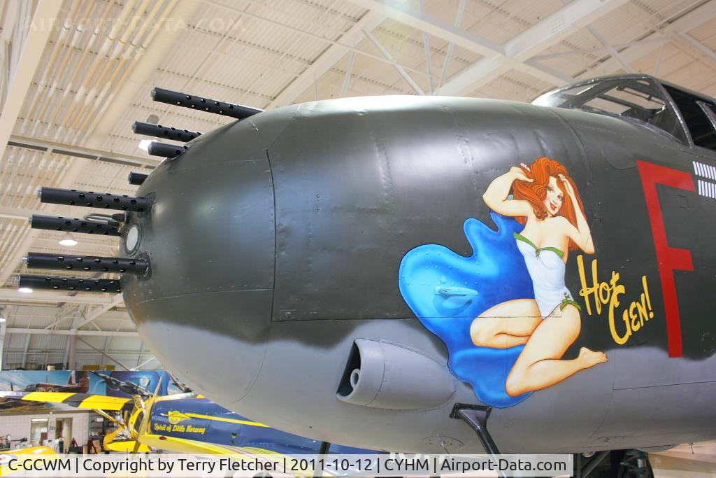 C-GCWM, 1945 North American B-25J Mitchell Mitchell C/N 108-47734, Nose Artwork on 1945 North American B-25J Mitchell, c/n: 108-47734 ex USAF 45-8883 at Canadian Warbird Heritage Museum