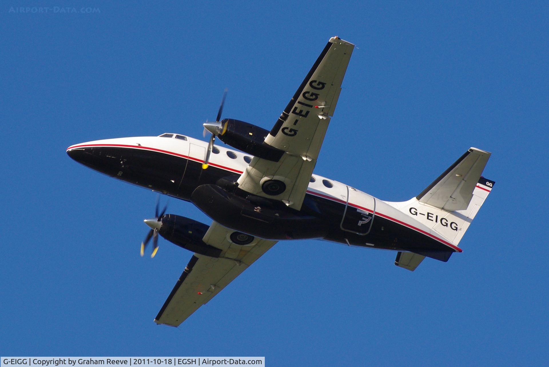 G-EIGG, 1987 British Aerospace BAe-3112 Jetstream 31 C/N 773, Departing from Norwich.