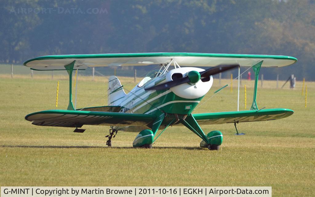 G-MINT, 1984 Pitts S-1S Special C/N PFA 009-10292, SHOT AT HEADCORN