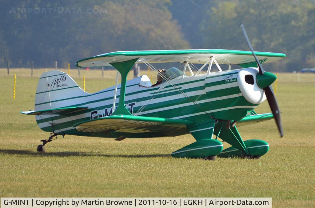 G-MINT, 1984 Pitts S-1S Special C/N PFA 009-10292, SHOT AT HEADCORN
