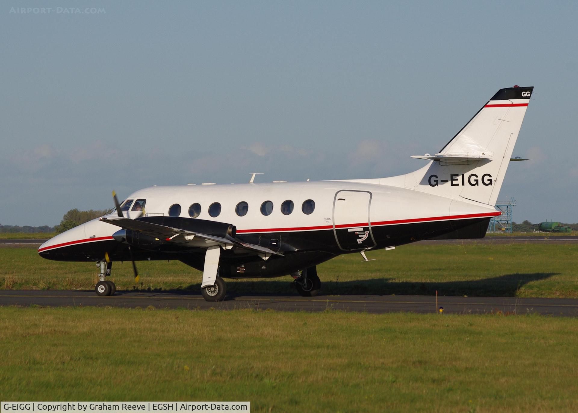 G-EIGG, 1987 British Aerospace BAe-3112 Jetstream 31 C/N 773, About to depart.