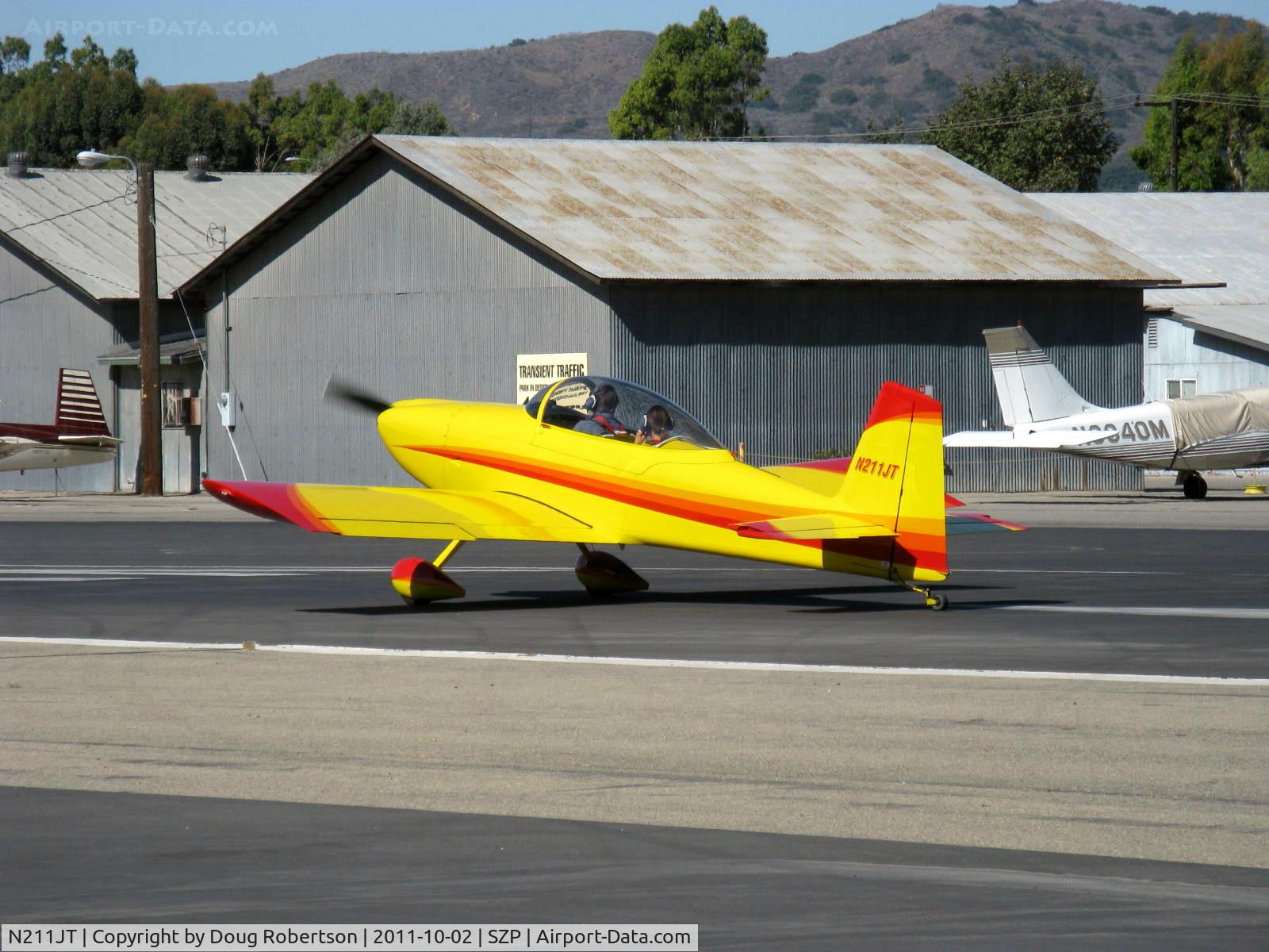 N211JT, 2006 Vans RV-8 C/N 81002, 2006 Taylor VAN's RV-8, Lycoming O-320-A2B 150 Hp, takeoff roll Rwy 22