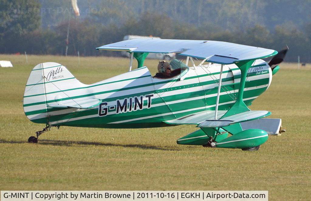 G-MINT, 1984 Pitts S-1S Special C/N PFA 009-10292, SHOT AT HEADCORN