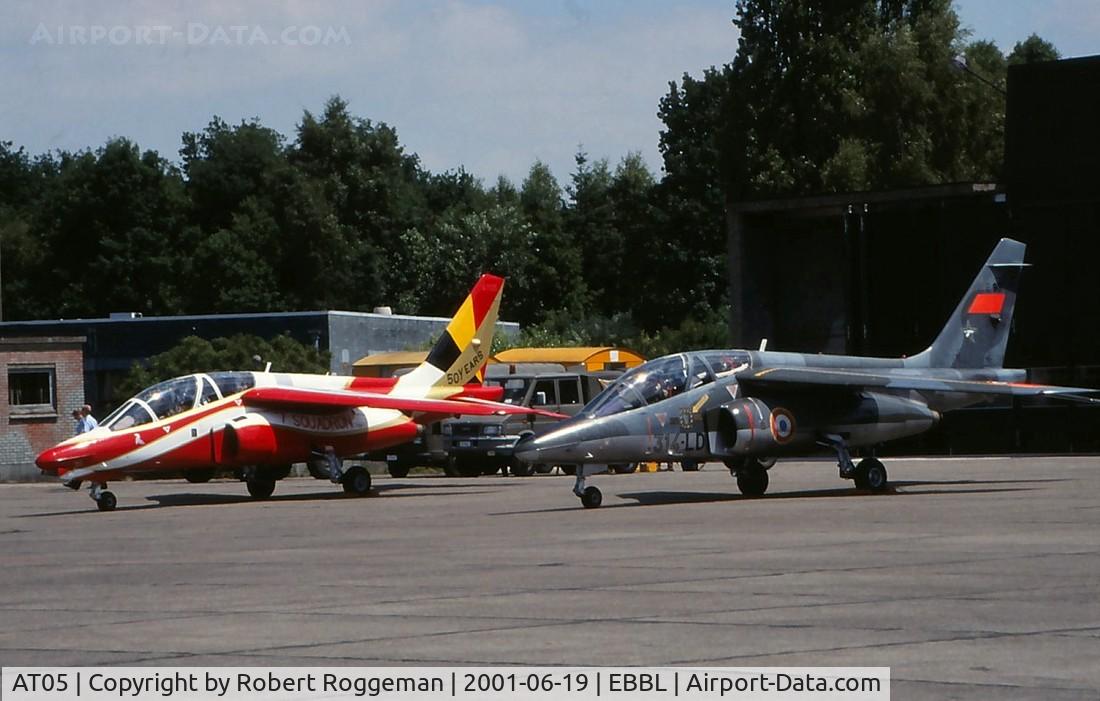 AT05, Dassault-Dornier Alpha Jet 1B C/N B05/1018, 50 YEARS 7 SQUADRON.RED COCOTE.A-Jet FAF 314-LD E93.