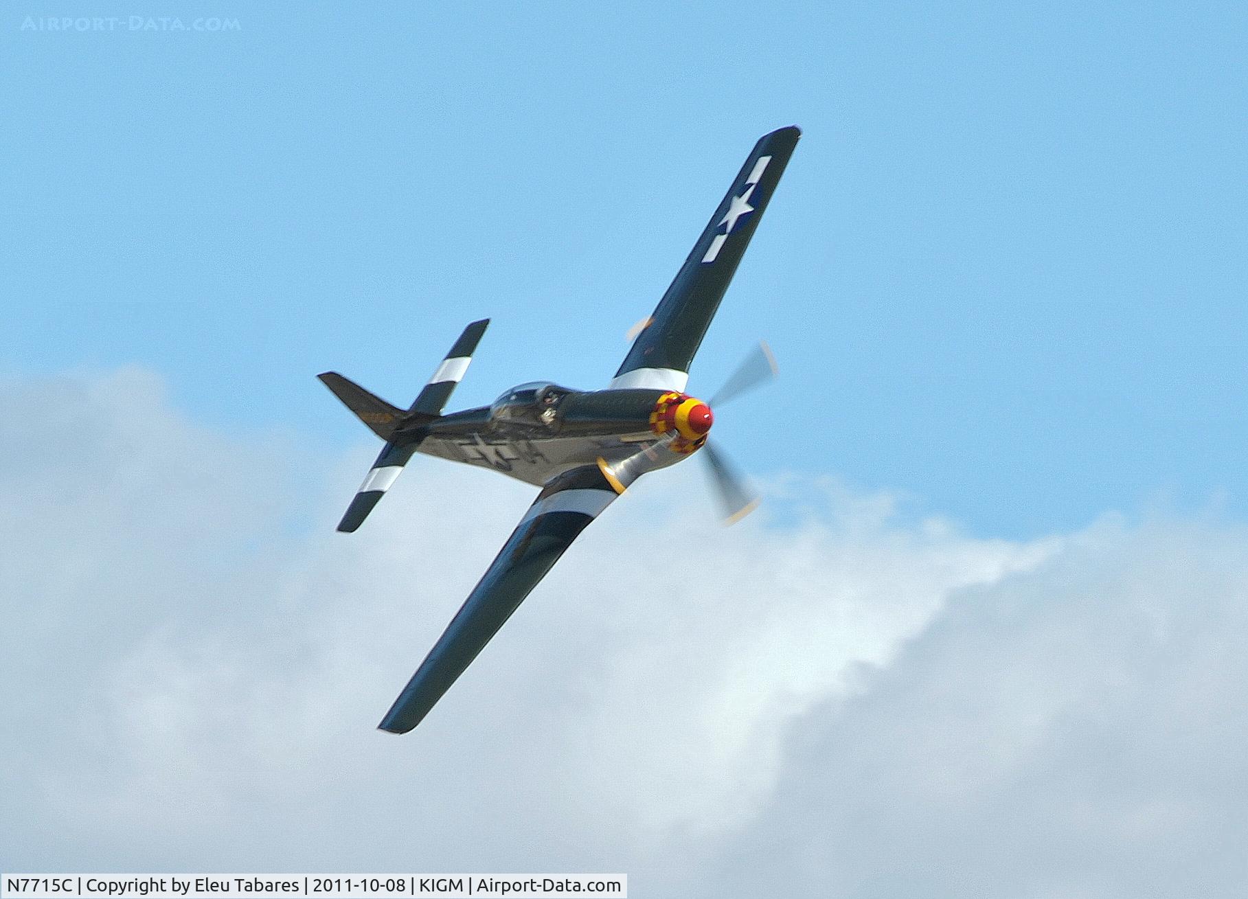 N7715C, 1944 North American P-51D C/N 44-84961A (124-44817), Taken during the 2011 Kingman Air Show in Kingman, Arizona.