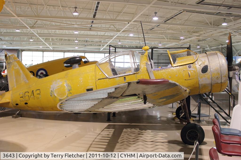 3643, 1942 Fleet 60K Fort C/N 683, 1942 Fleet 60K Fort, c/n: 683 awaiting restoration at Canadian warplane Heritage Museum