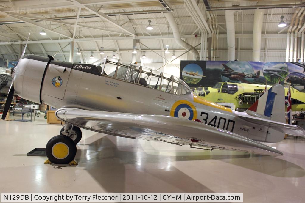 N129DB, 1940 North American NA-64 C/N 64-2149, 1940 North American NA-64, c/n: 64-2149 at Canadian Warplane Heritage Museum