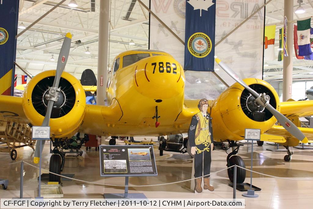 CF-FGF, 1942 Cessna T-50 Bobcat C/N 1355, 1942 Cessna T50, c/n: 1355 at Canadian Warplane Heritage Museum