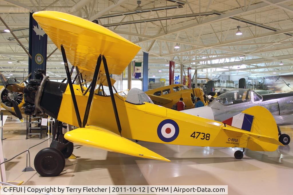 C-FFUI, 1943 Fleet 16B Finch II C/N 623, 1943 Fleet 16B, c/n: 623 at Canadian Warplane Heritage Museum