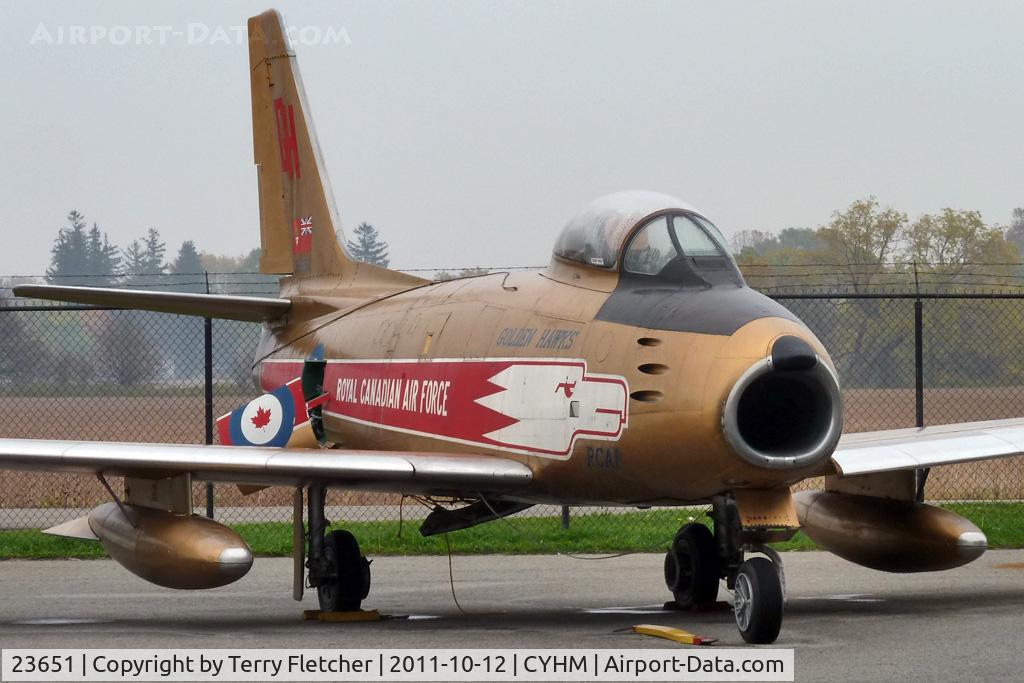 23651, 1958 Canadair CL-13B Sabre 6 C/N 1441, Canadair CL-13B Sabre 6, c/n: 1441 at Canadian Warplane Heritage Museum
