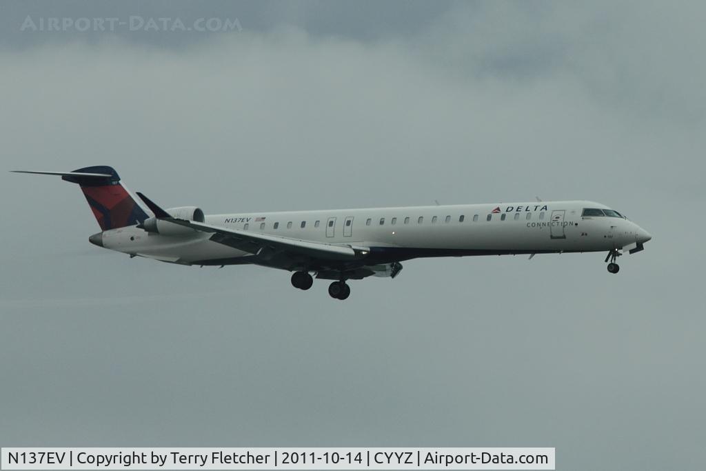 N137EV, 2009 Bombardier CRJ-900ER (CL-600-2D24) C/N 15227, Bombardier CL600-2D24, c/n: 15227