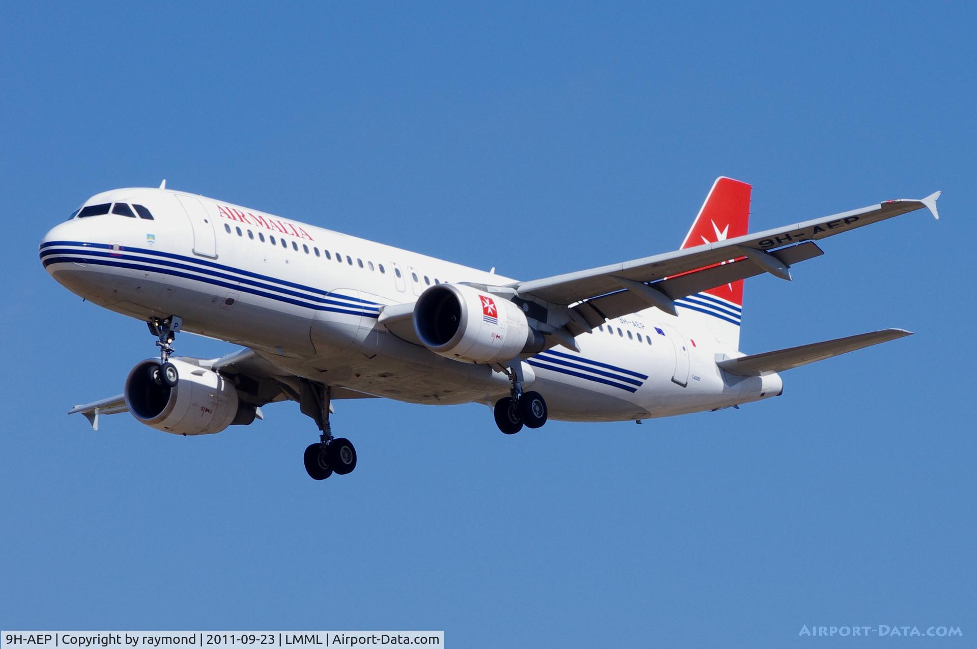 9H-AEP, 2007 Airbus A320-214 C/N 3056, A320 9H-AEP Air Malta
