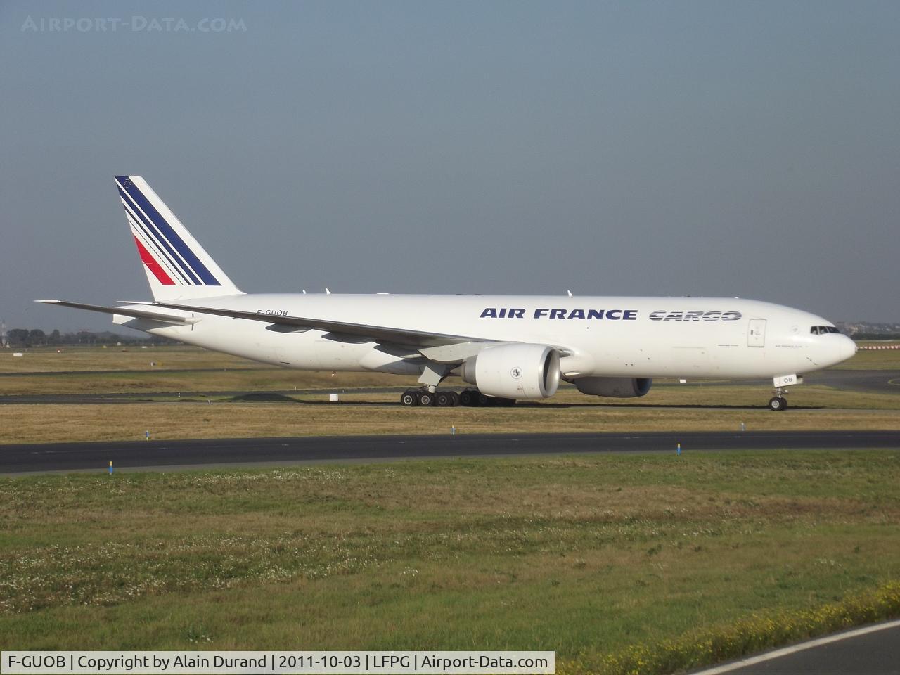 F-GUOB, 2008 Boeing 777-F28 C/N 32965, 732nd T-7 built, one of two 777Fs operated by the airline