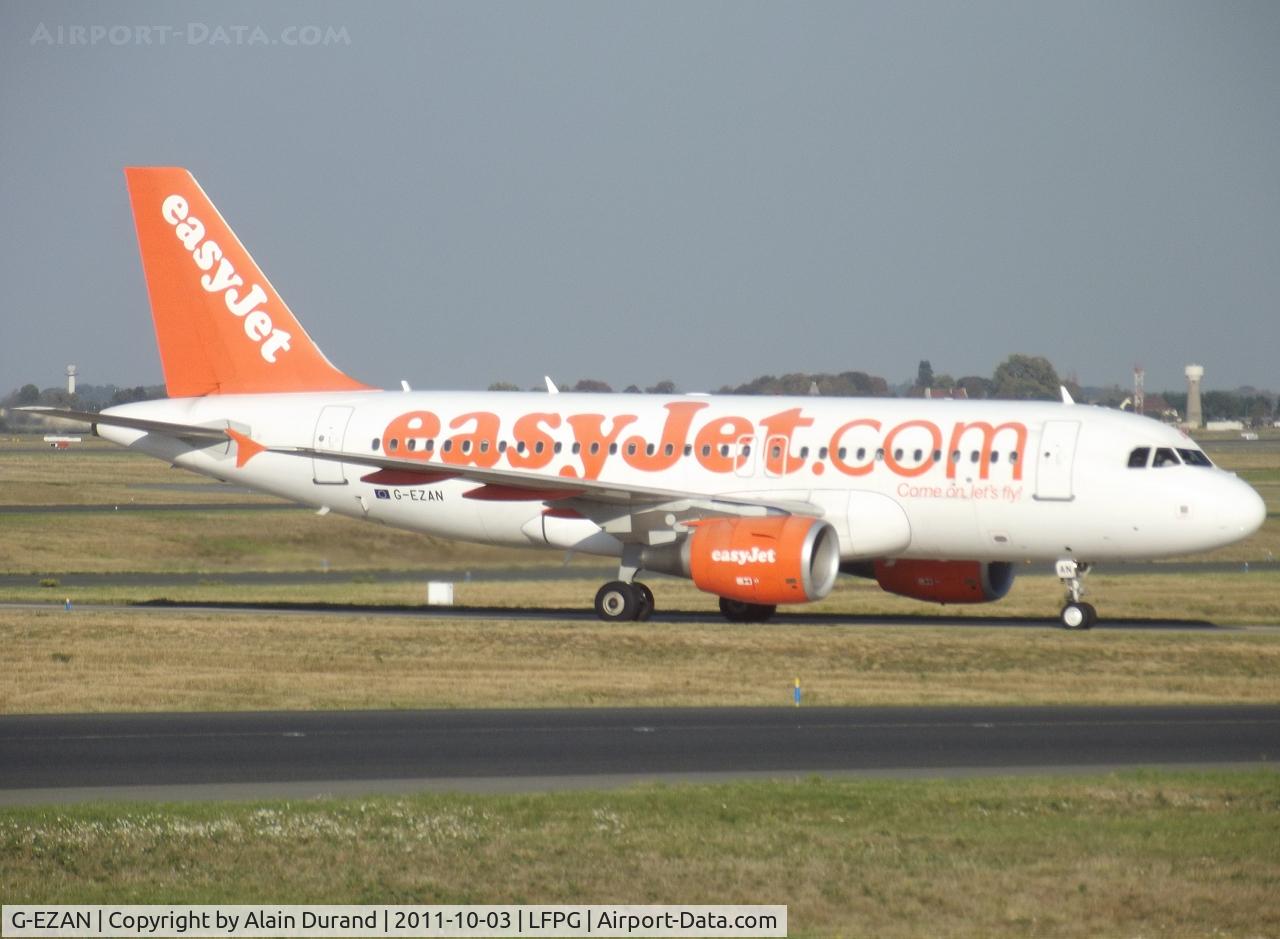 G-EZAN, 2006 Airbus A319-111 C/N 2765, One of quite a few still around with the airline's motto