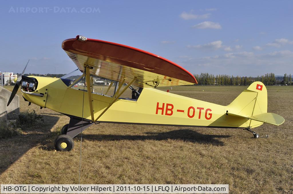 HB-OTG, 1944 Piper L-4H Grasshopper (J3C-65D) C/N 1/1626, at Montelimar