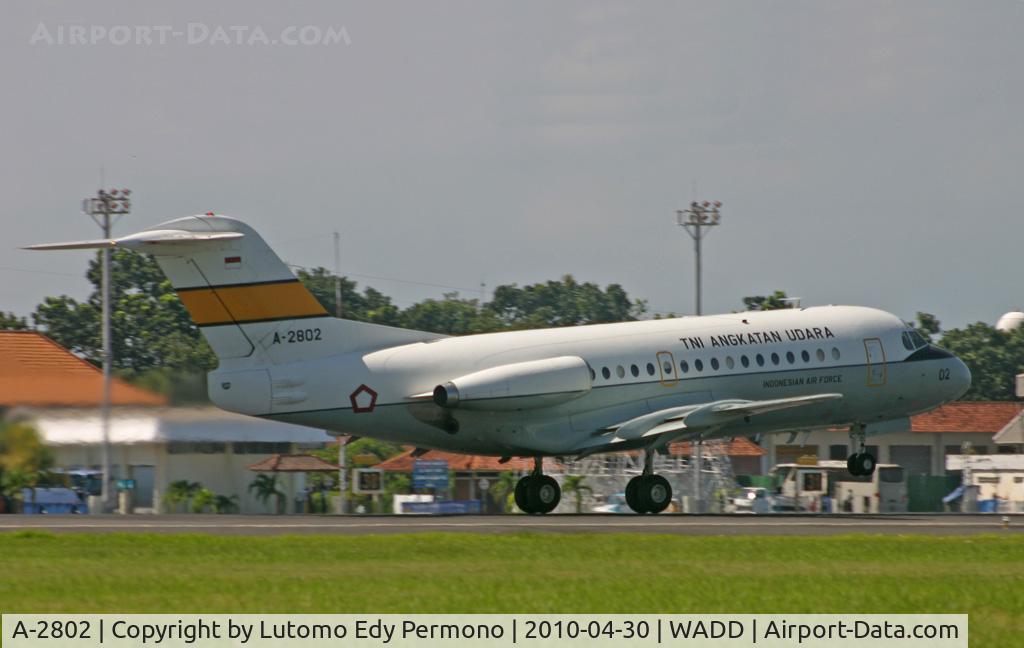 A-2802, 1975 Fokker F.28-3000 Fellowship C/N 11113, Indonesian Airforce