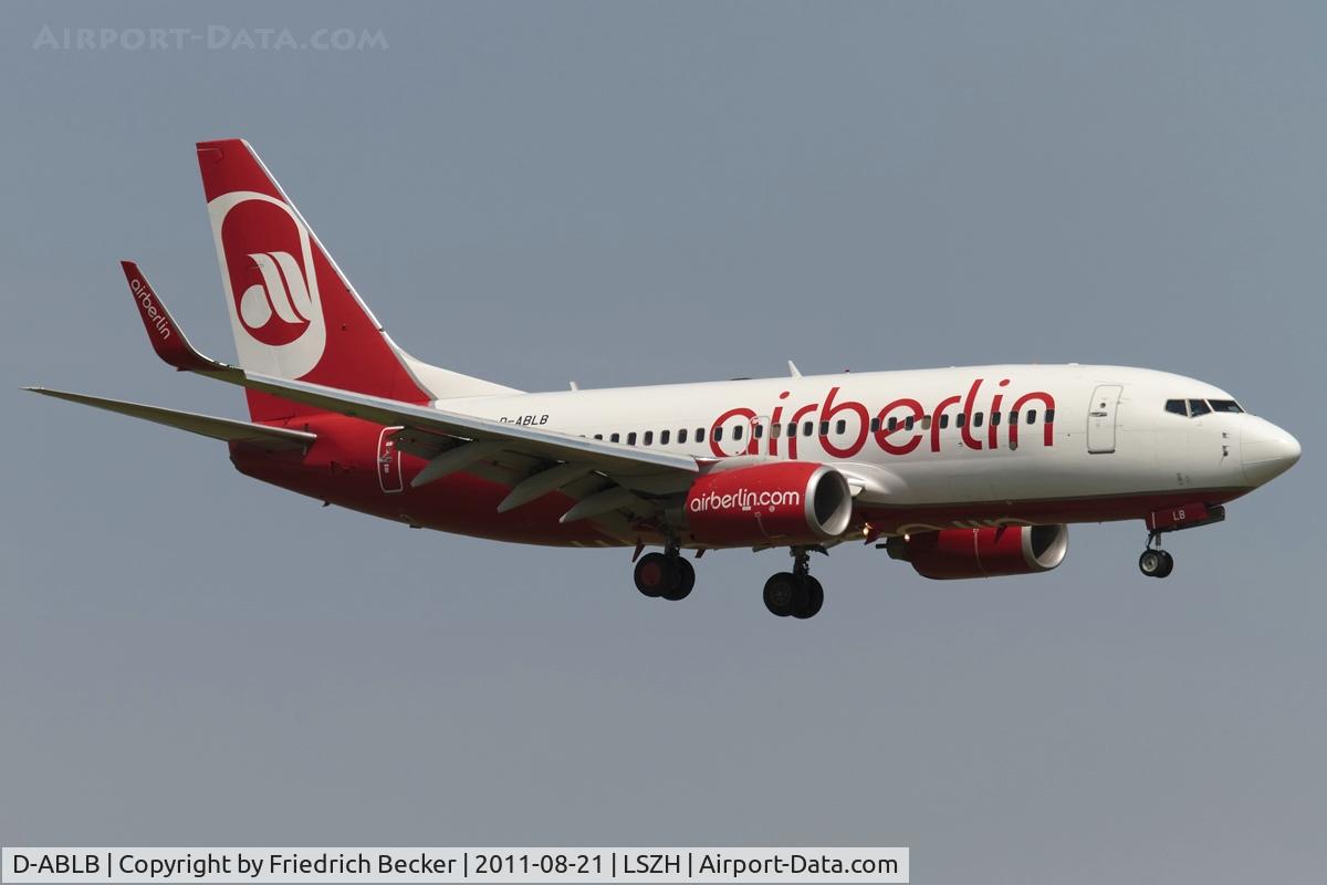D-ABLB, 2008 Boeing 737-76J C/N 36115, on final RW14