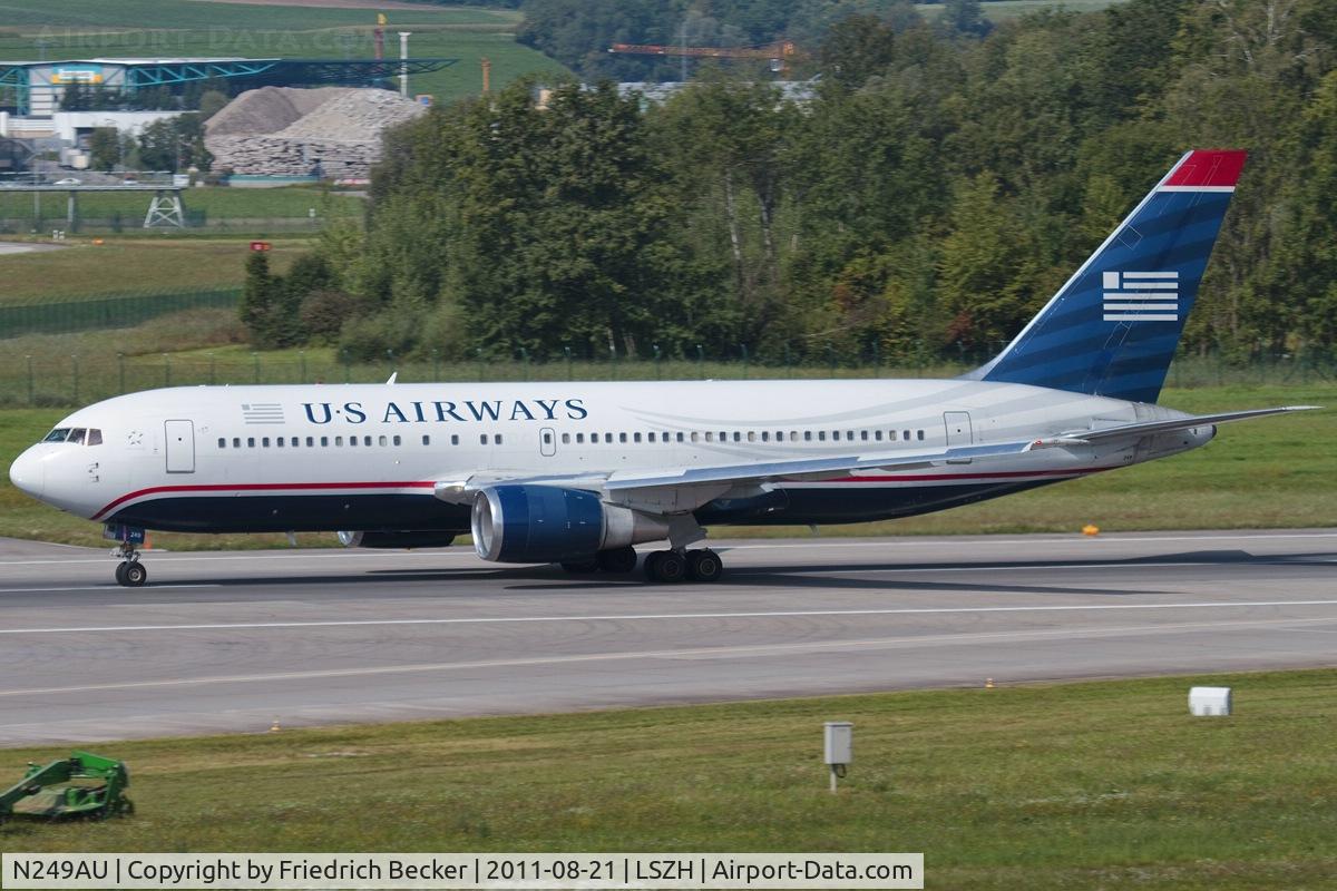 N249AU, 1987 Boeing 767-201 C/N 23901, departure via RW16