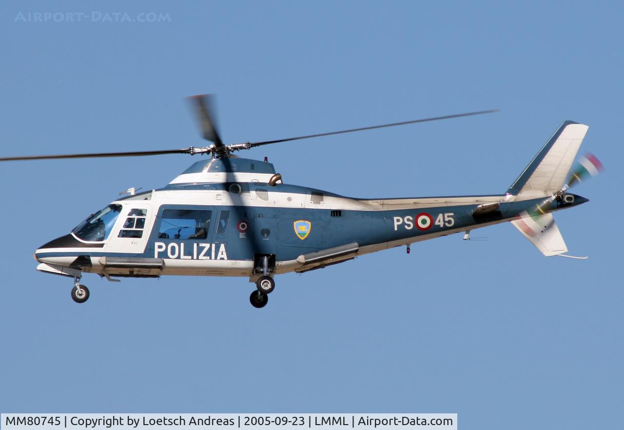MM80745, Agusta A-109A Hirundo C/N 7161, PS45 Italian Police