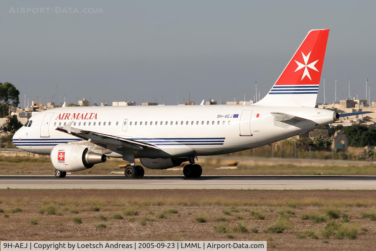 9H-AEJ, 2004 Airbus A319-112 C/N 2186, take off RWY31