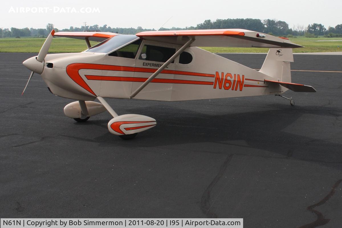 N61N, 1961 White COUGAR C/N RW-1, On the ramp in Kenton, Ohio