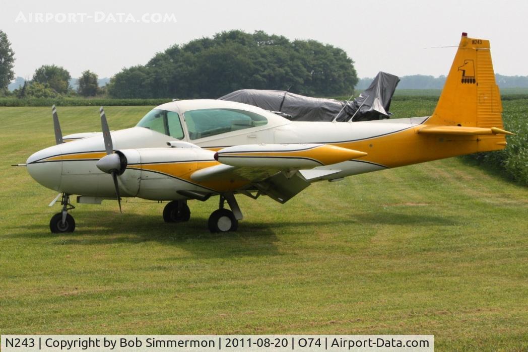 N243, 1946 Camair 480 C/N 1-077, Parked at the restaurant in Mount Victory, Ohio