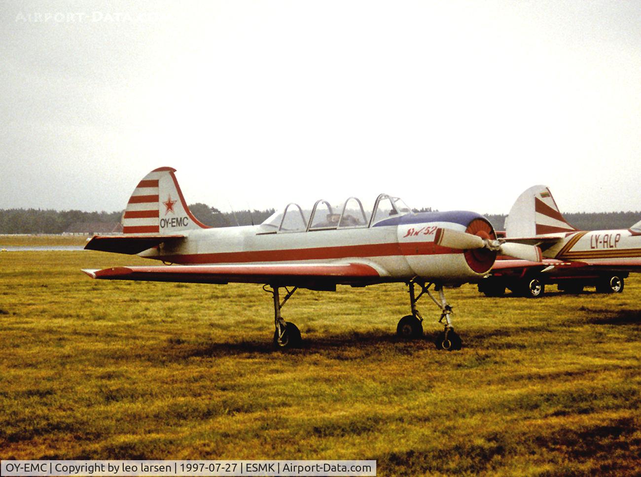 OY-EMC, 1980 Yakovlev Yak-52 C/N 801002, Kristianstad KID 27.7.97