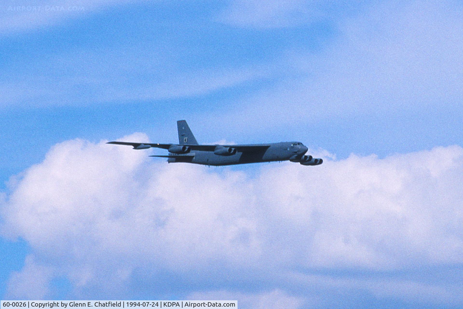 60-0026, 1960 Boeing B-52H Stratofortress C/N 464391, B-52H over flying air show line