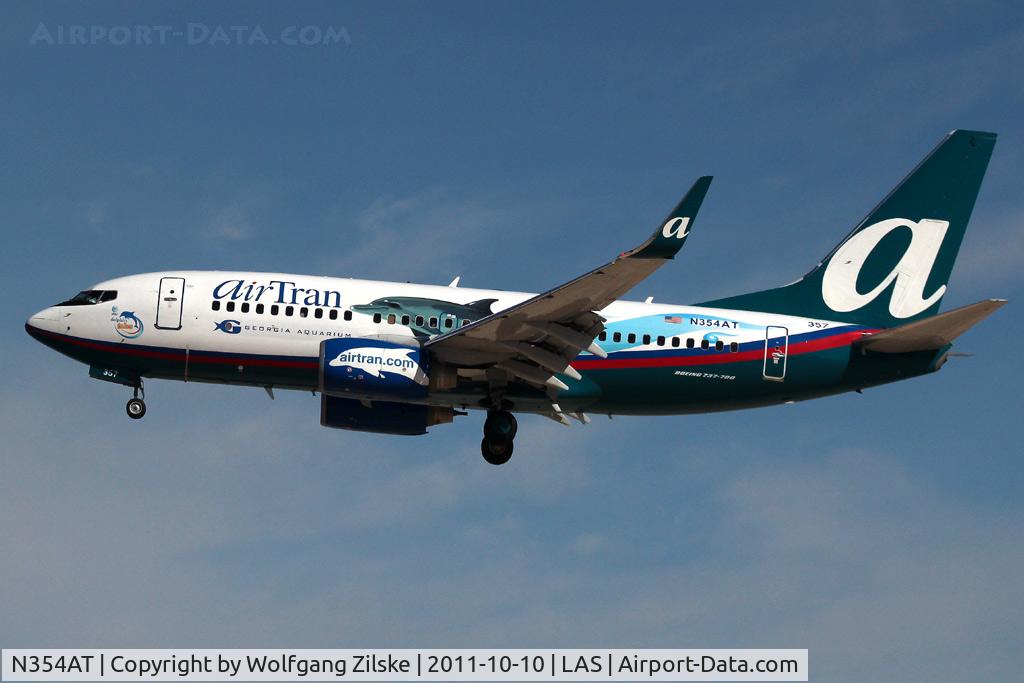 N354AT, 2009 Boeing 737-7BD C/N 36725, visitor