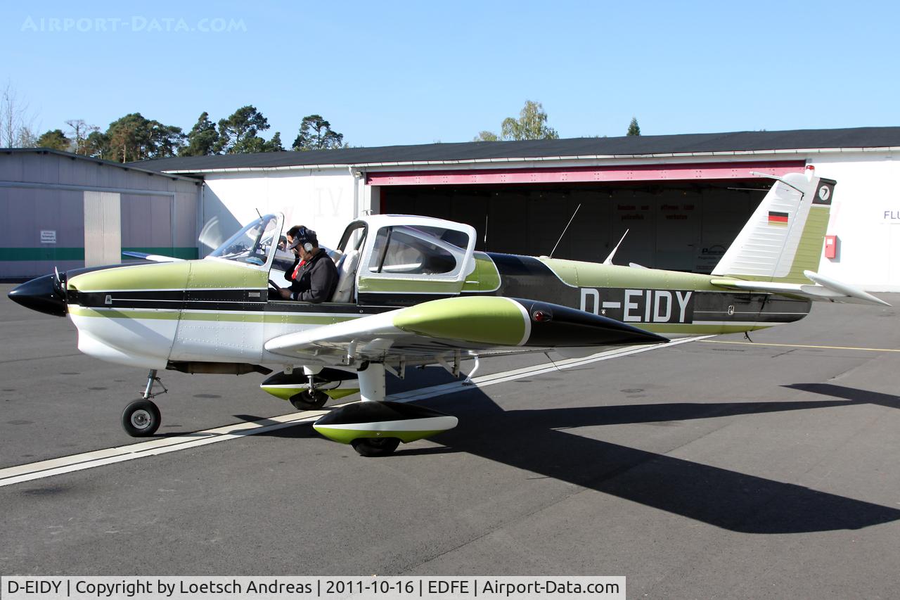 D-EIDY, 1975 Fuji FA-200-180AO Aero Subaru C/N 275, Starts a delivery flight to new owners