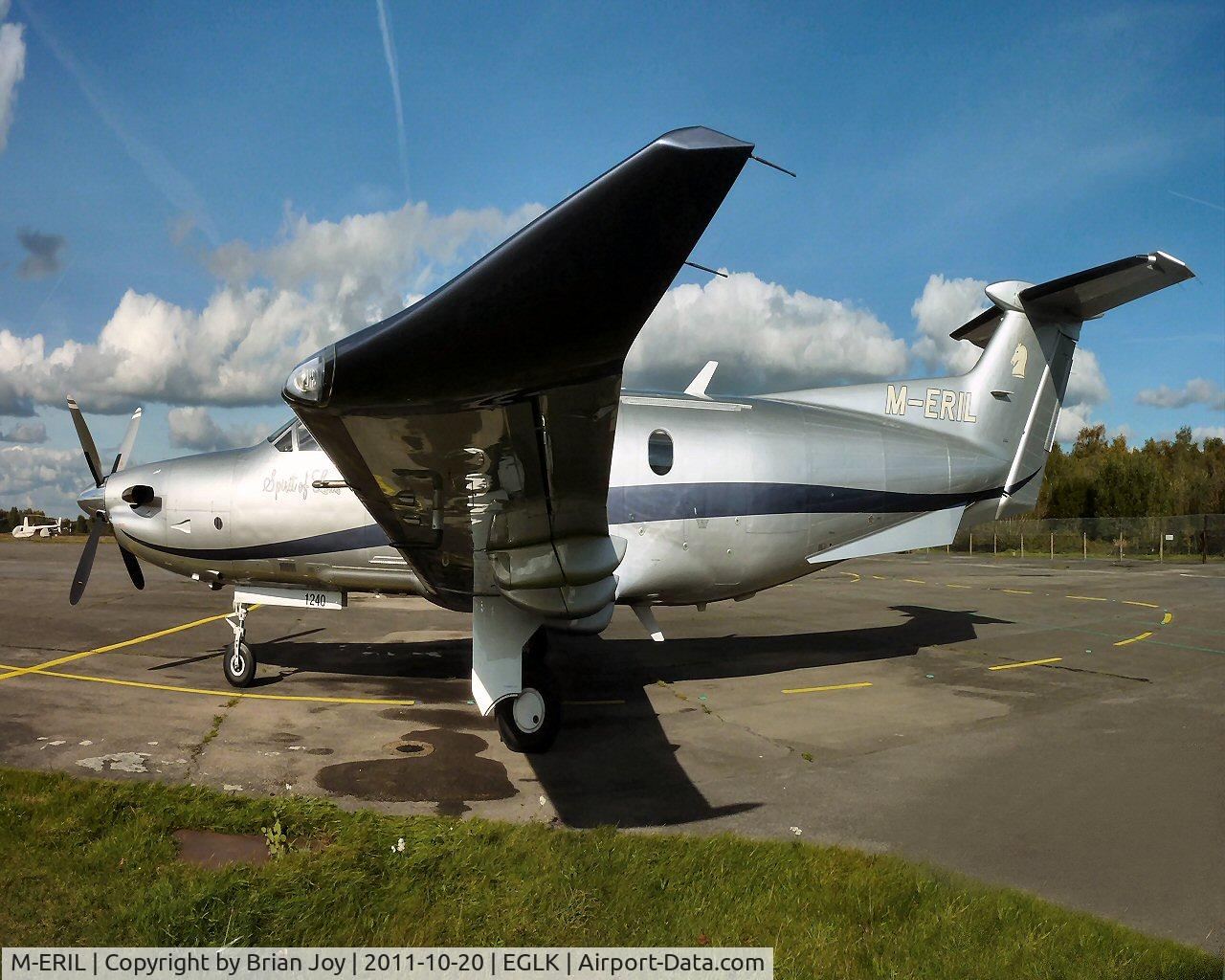 M-ERIL, 2010 Pilatus PC-12/47E C/N 1240, Ready for departure from Blackbushe