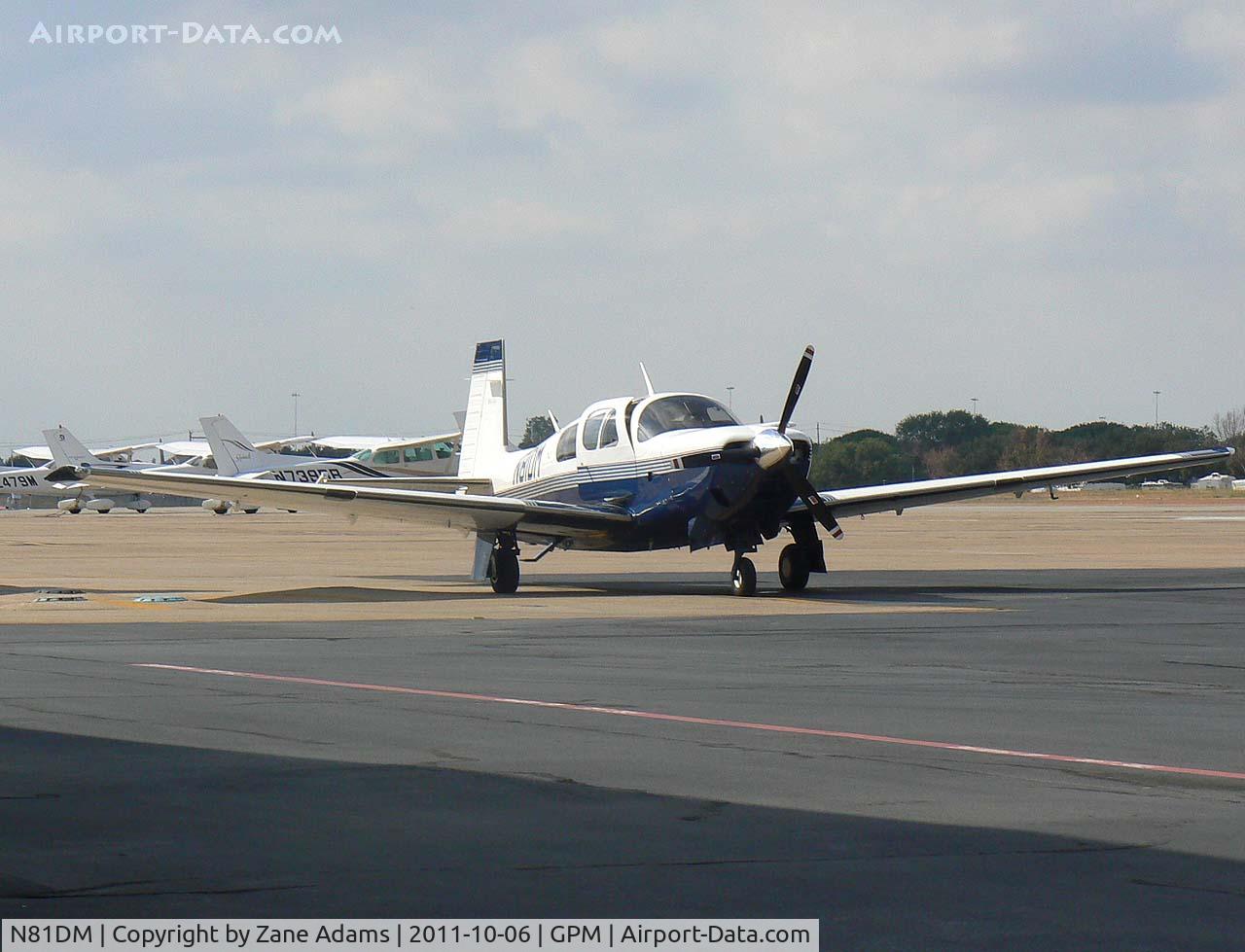 N81DM, 1998 Mooney M20M Bravo C/N 27-0252, At Grand Prairie Municipal Airport