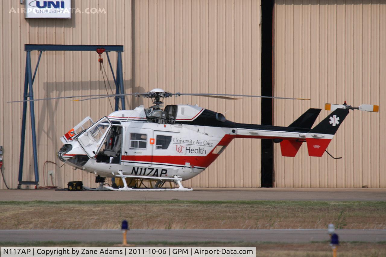 N117AP, Eurocopter-Kawasaki BK-117B-1 C/N 7144, At Grand Prairie Municipal Airport