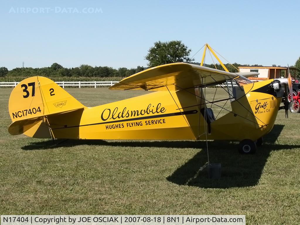 N17404, 1936 Aeronca C-3 C/N A-717, at Grimes Field