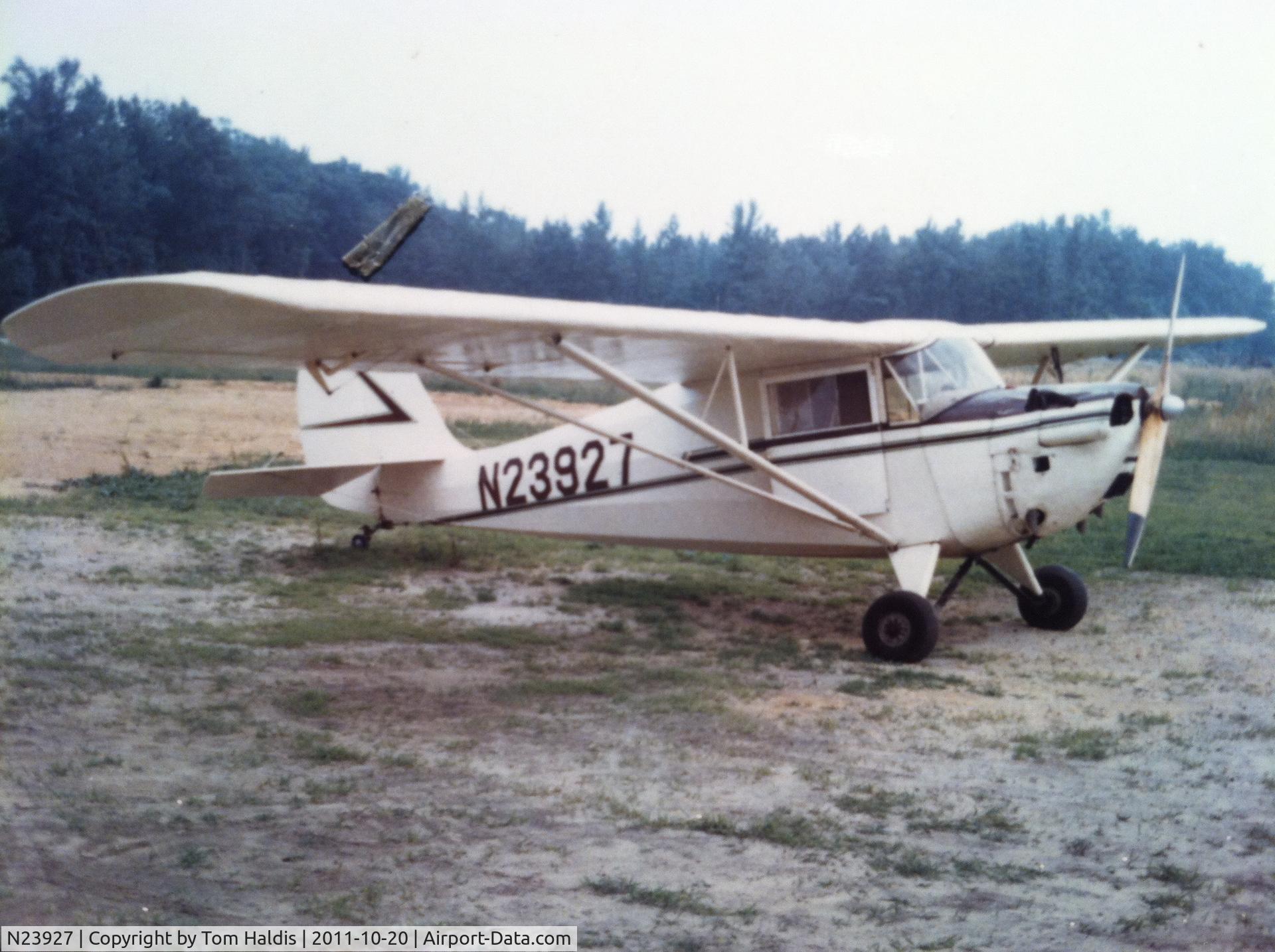 N23927, Aeronca 65-C C/N C-4979, i owned this in the mid-60's; it was  involved in an accident due to collapsed landing gear.  it was subsequently further damaged in a windstorm.