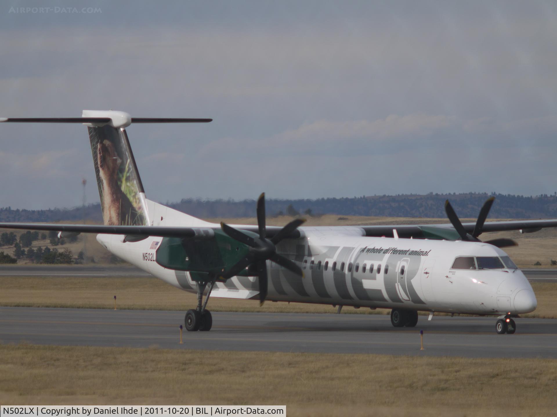 N502LX, 2007 Bombardier DHC-8-402 Dash 8 C/N 4168, Frontier Airlines Dash 8 @ BIL