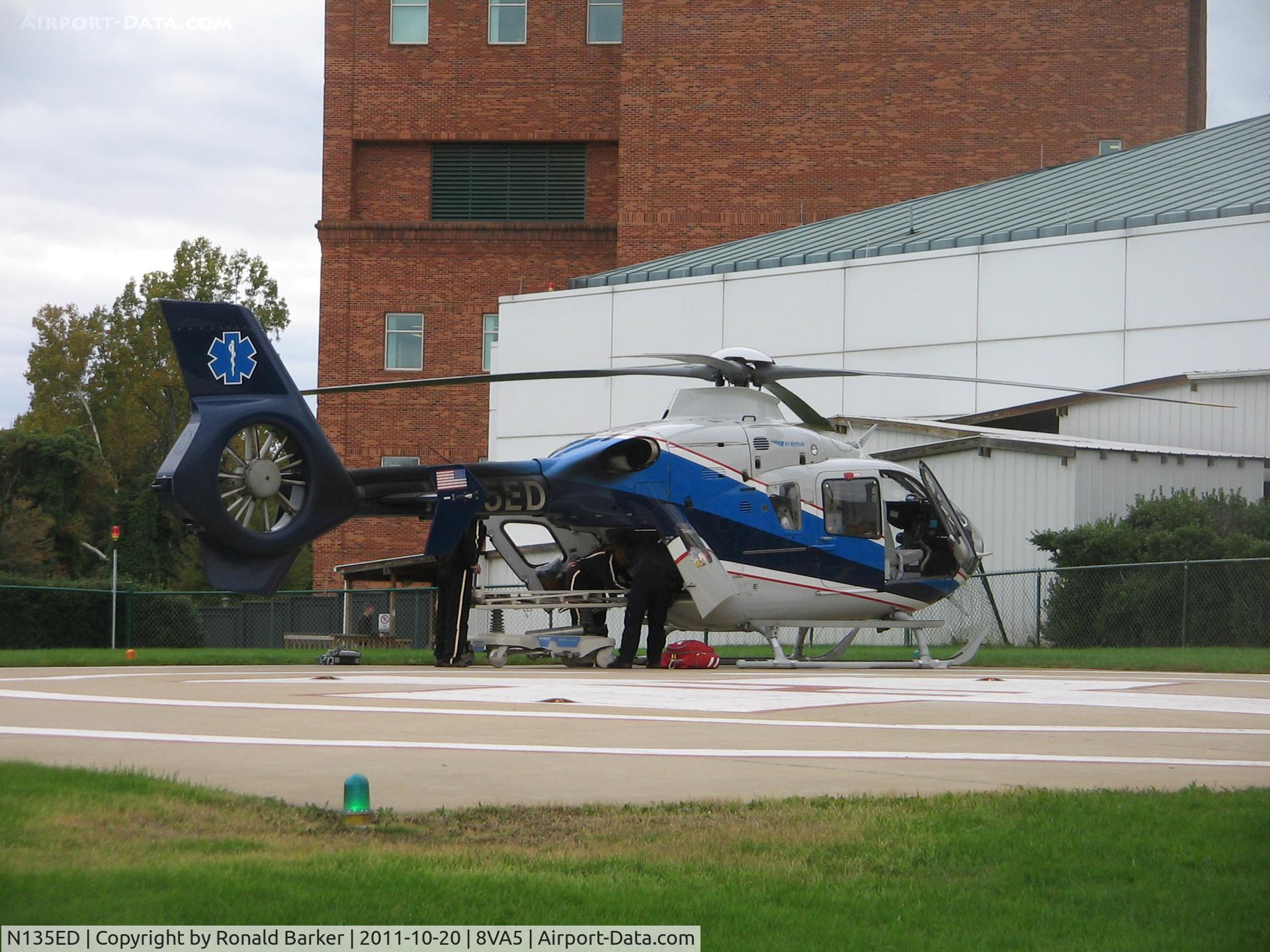 N135ED, 2004 Eurocopter EC-135P-2 C/N 0335, UVA Hospital
