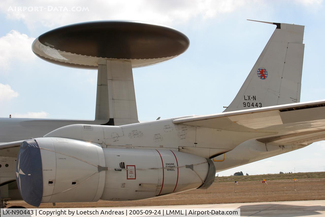 LX-N90443, 1981 Boeing E-3A Sentry C/N 22838, fungus on the roof