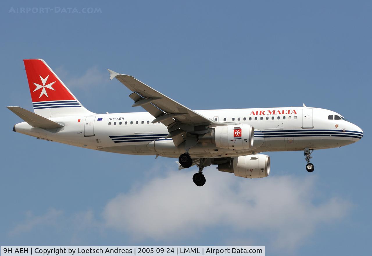 9H-AEH, 2004 Airbus A319-111 C/N 2122, landing at RWY13
