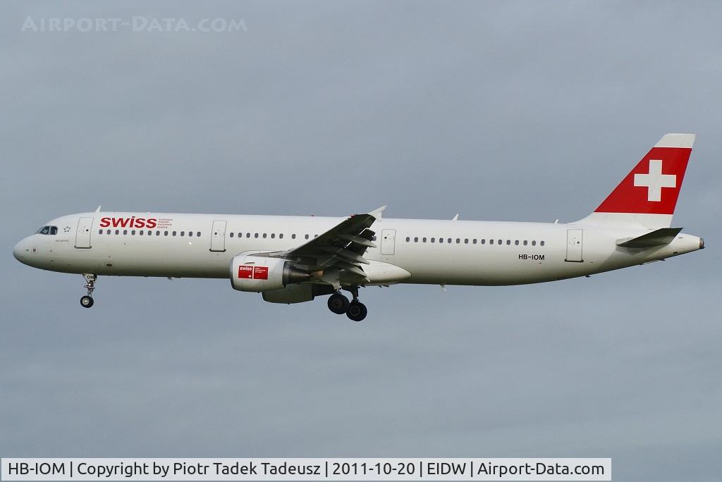 HB-IOM, 2010 Airbus A321-212 C/N 4534, Dublin