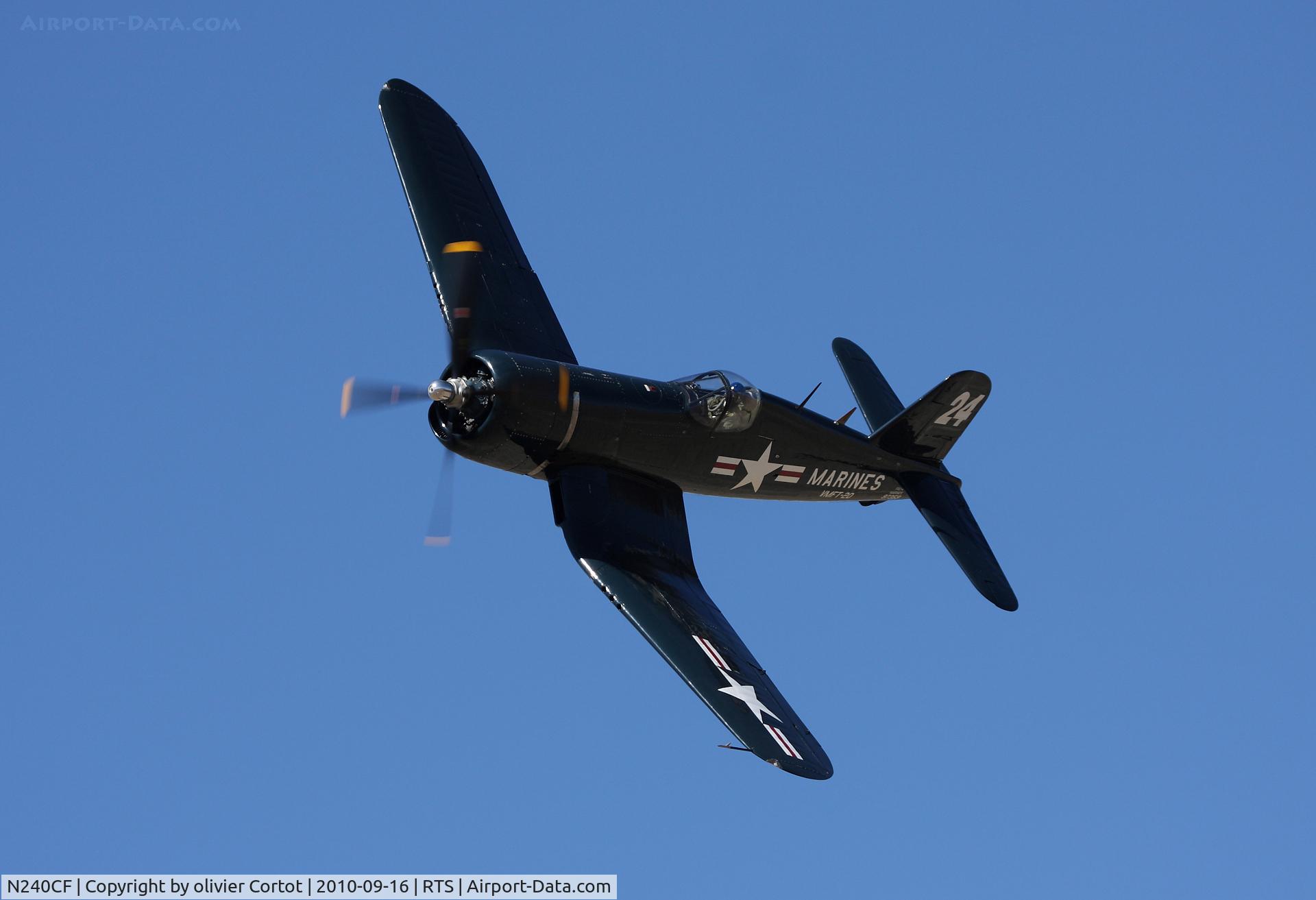 N240CF, 1945 Vought F4U-4 Corsair C/N 9513, racing ! reno 2010