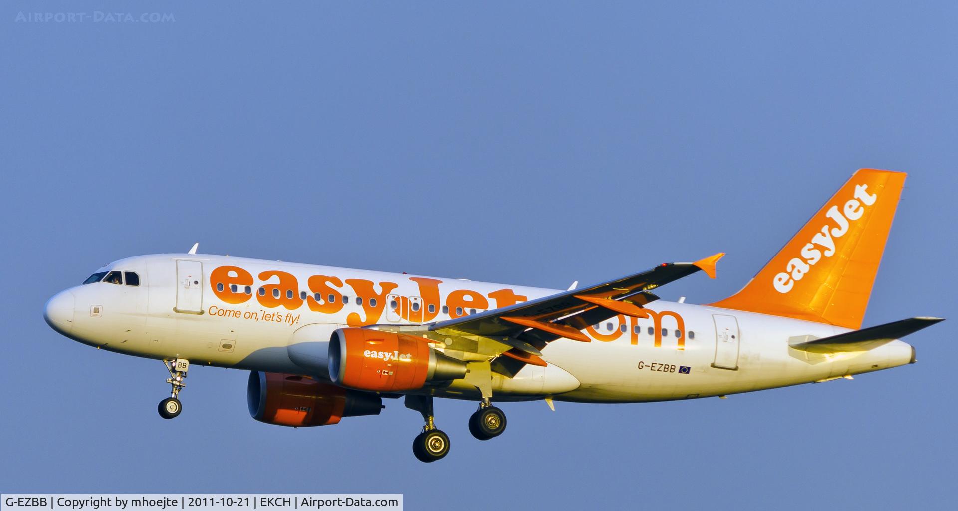 G-EZBB, 2006 Airbus A319-111 C/N 2854, Departure Copenhagen Airport