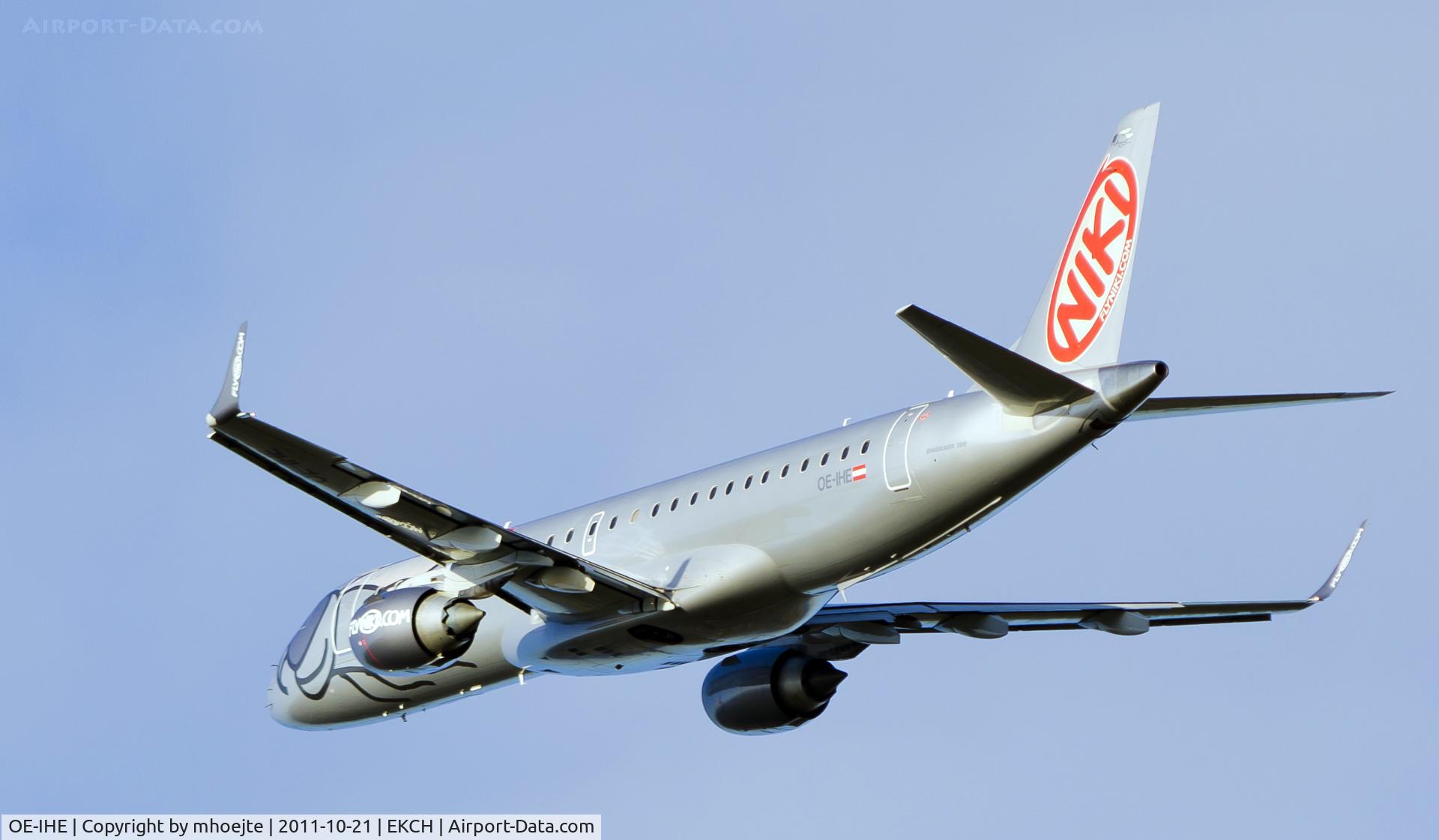 OE-IHE, 2010 Embraer 190LR (ERJ-190-100LR) C/N 19000387, Departure Copenhagen Airport
