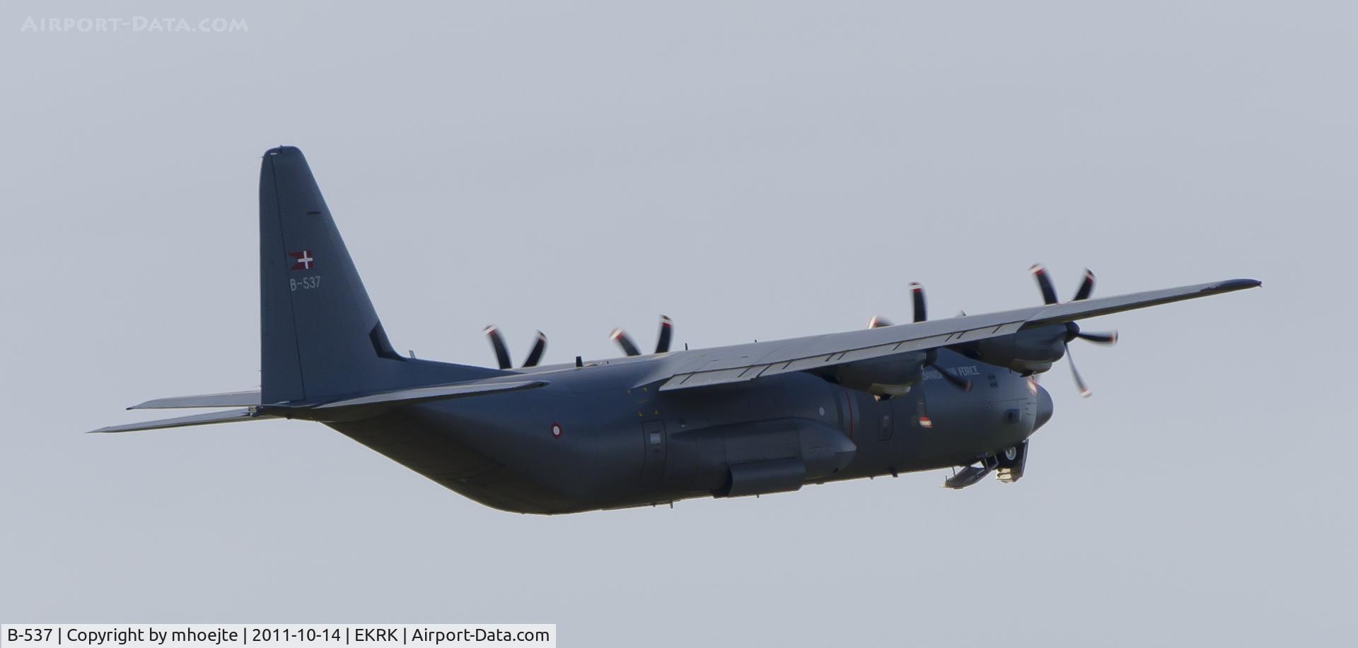 B-537, 2003 Lockheed Martin C-130J-30 Super Hercules C/N 382-5537, Departure Roskilde Airport, Denmark