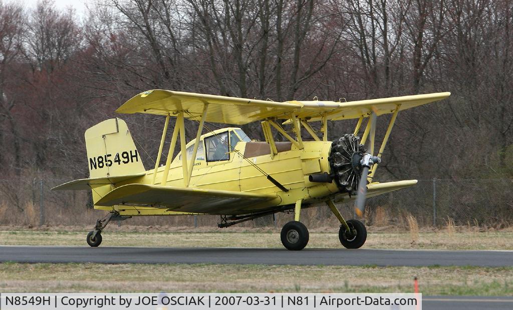 N8549H, 1975 Grumman-Schweizer G-164A C/N 1403, Arriving in Hammonton