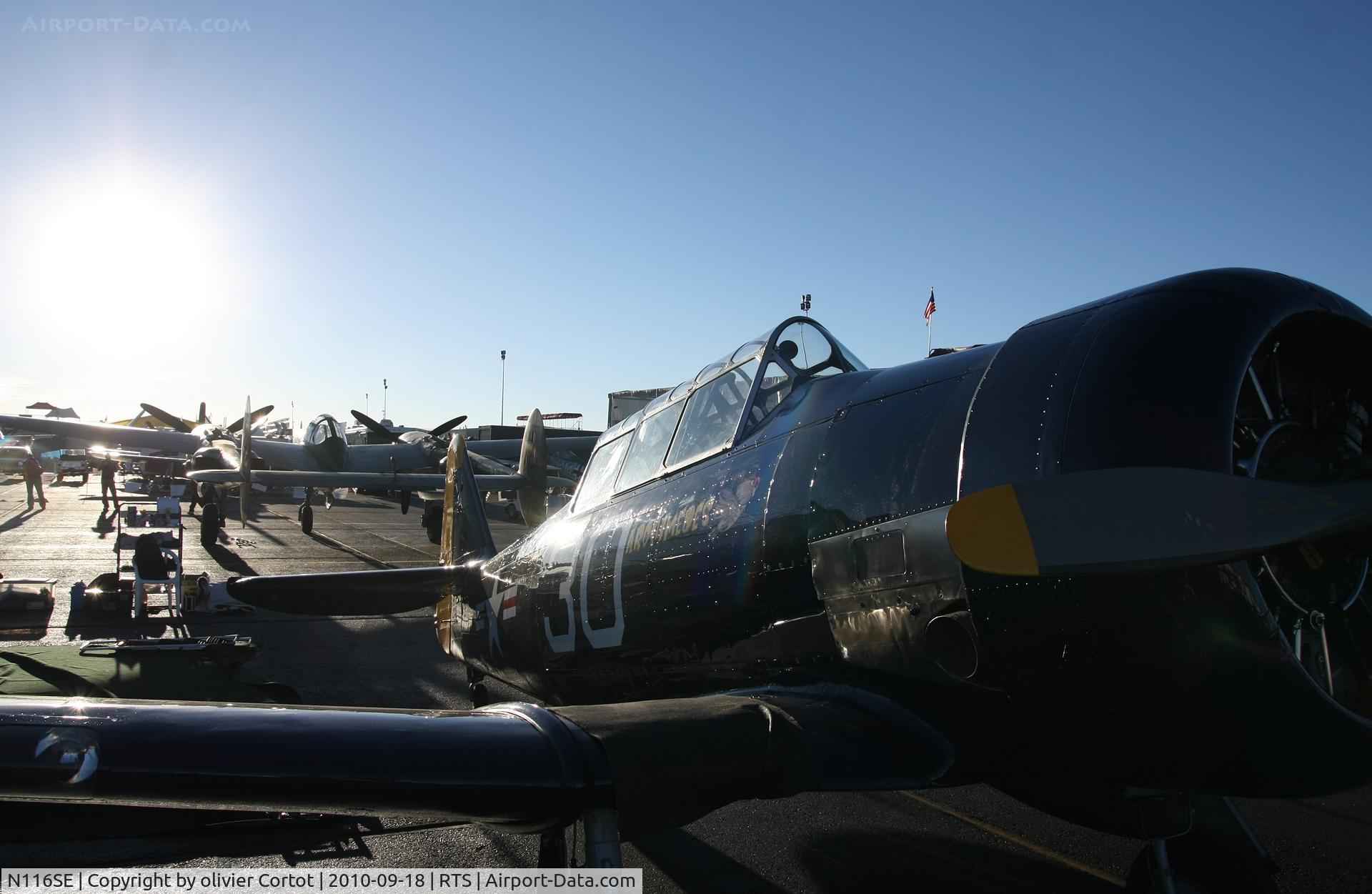 N116SE, 1959 North American T-6G Texan C/N 168-406, Reno in the morning...