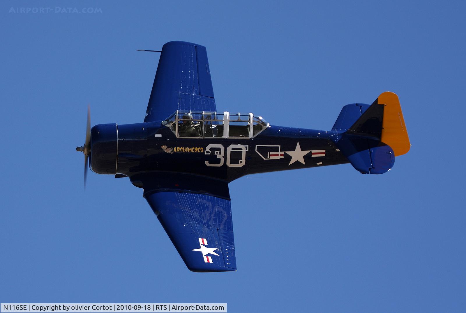 N116SE, 1959 North American T-6G Texan C/N 168-406, T-6, Reno Air races... note the glossy finish of the paint, alowing to read the number 30 on the wing !