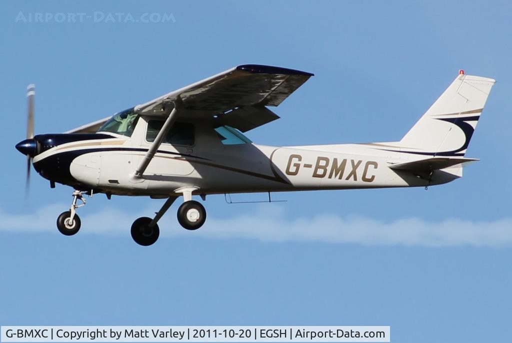 G-BMXC, 1977 Cessna 152 C/N 152-80416, Arriving at EGSH.