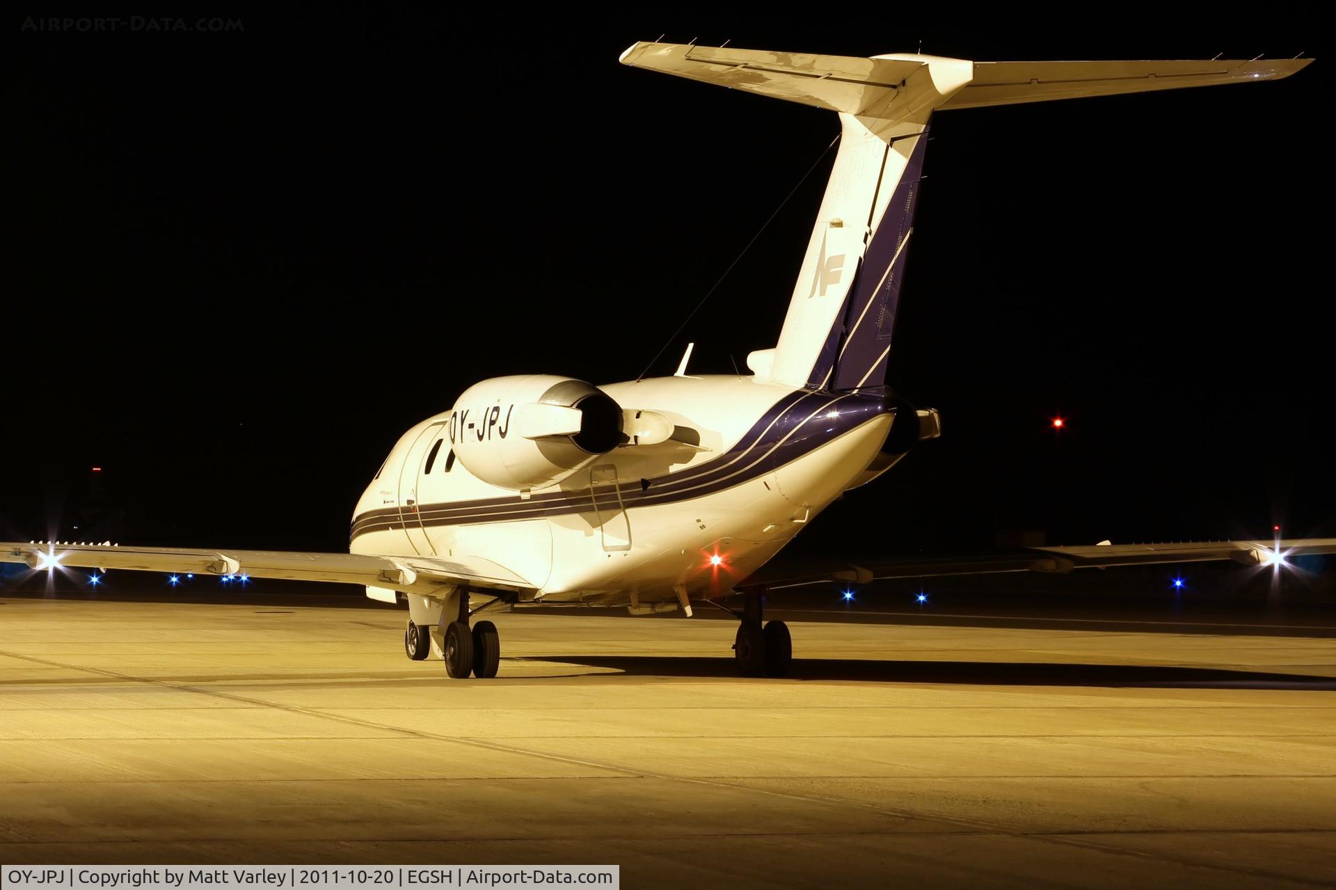 OY-JPJ, 1981 Cessna 650 Citation III C/N 650-0060, Sat under the floodlights at Saxon Air.