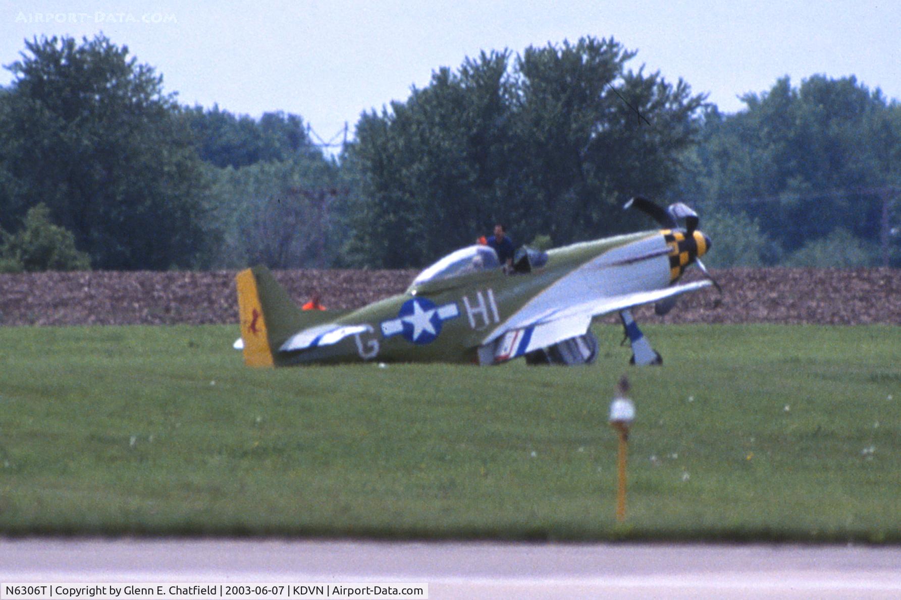 N6306T, 1960 North American/aero Classics P-51D C/N 44-74878, Tugged off to another area after the belly landing.